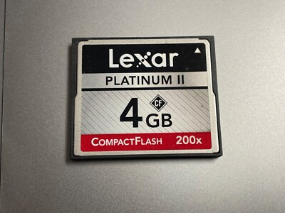 Lexar 4GB 200x Platinum High Speed CompactFlash CF Card for Canon Nikon Cameras