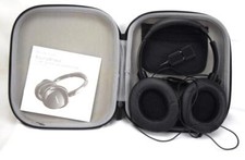 Brookstone SoundShield Noise Cancelling Headphones Over-The-Ear w/Case
