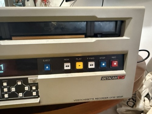 Sony Betacam Sp Videocassette Recorder UVW 1800P Videoregistratore Professionale - Foto 6 di 16