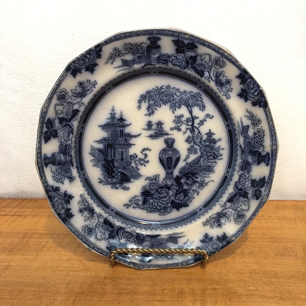 W Adams & Sons Jeddo Pattern Ironstone Transferware Flow