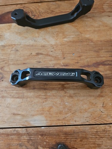 Agency 6 - Billet Grab Handle (Pair) - Universal Fitment (BLACK) NEW OPEN BOX G4 - Picture 5 of 8