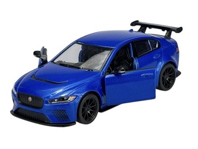 KINSMART JAGUAR XE SV PROJECT 8 BLUE 1:38 NO BOX KT5416 NEW DIECAST METAL MODEL
