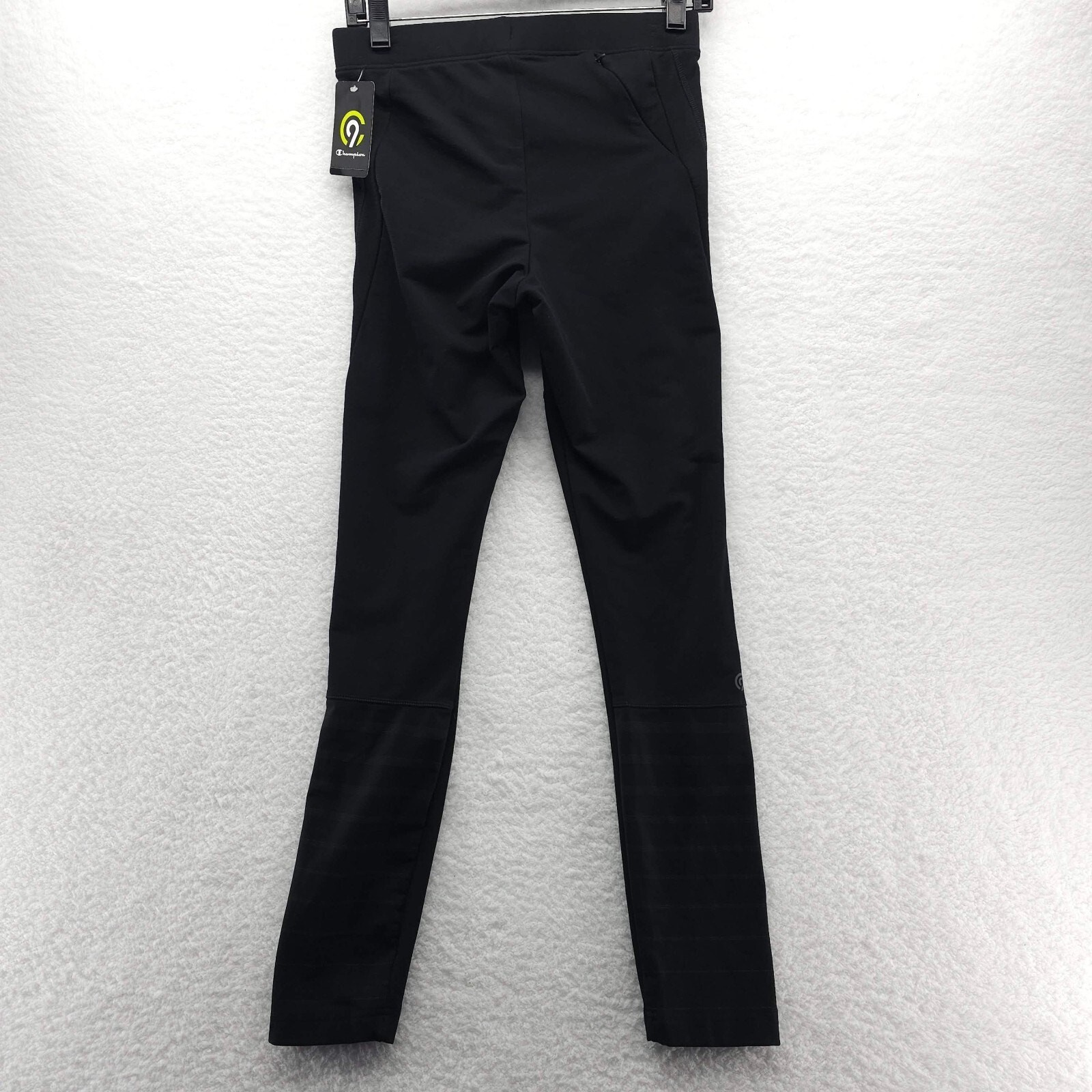 Champion C9 Pants Women Medium Black Duo Dry Stretch Running Stretch Pull On NWT image 2