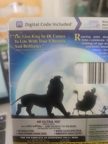 Neu versiegelt Der König der Löwen (4K Ultra HD Bluray/Bluray) mit Schutzhülle - Bild 10 von 20