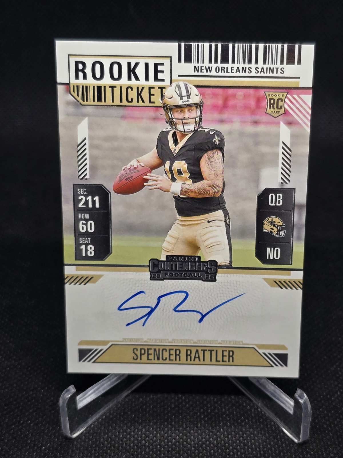 2024 Panini Contenders - Rookie Ticket RPS Variation Spencer Rattler #116 Hobby 