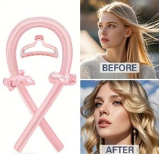No Heat Curling Hair Curler Tool Set Satin Sleep Cap Bonnet All Hair Types