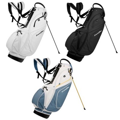Powerbilt TPS Dunes 14-Way Golf Stand Bag   Lightweight, 5 Pockets, Dual Straps