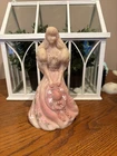 Fenton Pink Burmese Southern Belle Figurine Hand Painted Miller 1057/2000
