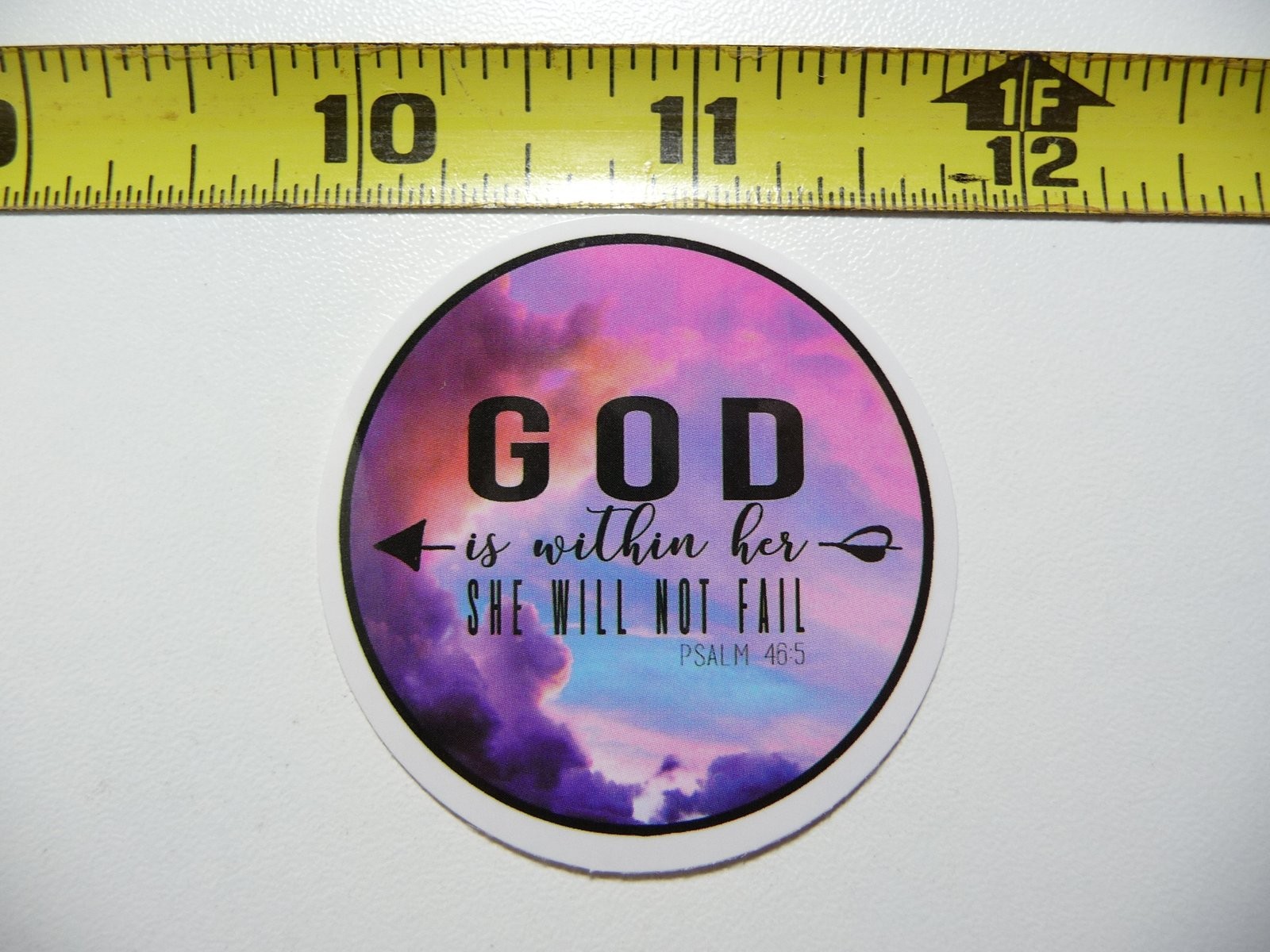 PSALM 46:5 God Is Within Her Church Faith Decal Sticker