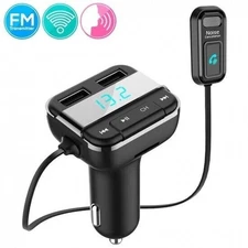 Pyle FM Transmitter Bluetooth Wireless Car Music Charging Handsfree LCD/