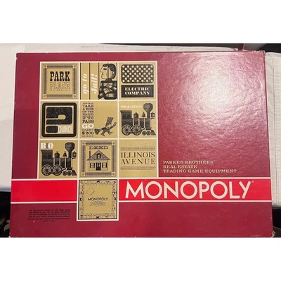 Monopoly Board 1964 Vintage Manufacture Board & Traditional Games