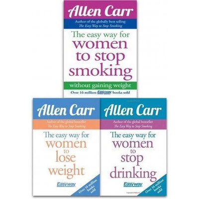 Allen Carr 3 Books Collection Set The Easy Way For Women To Lose Weight The Easy