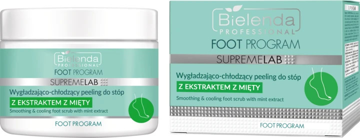 Bielenda Professional Supreme Lab Smoothing & Cooling Foot Scrub with Mint Extra