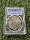 1889 Morgan Silver Dollar $1 PCGS MS61 Uncirculated Business Strike Coin