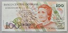 Brazil 100 Cruzados Novos 1989 Unc