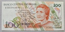 Brazil 100 Cruzados Novos 1989 Unc