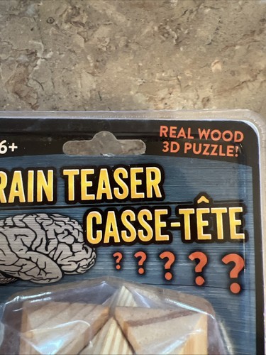Vintage Brain Teaser Casse-tete Mind-Challenging Wooden Puzzle - Picture 4 of 5