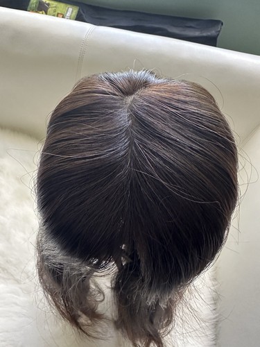 HIGHLINE Human Hair Topper TP21348 Natural Dark Brown 8.5 X 9.5. 20 Inches - Picture 3 of 15