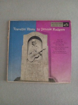 Vintage 45 Record Jimmie Rodgers Travenllin Blues RCA Victor # 3073. 2 Records