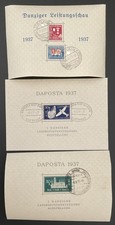 DANZIG 1937 BLOCK1-3 gestempelt mit SONDERSTEMPEL (05953