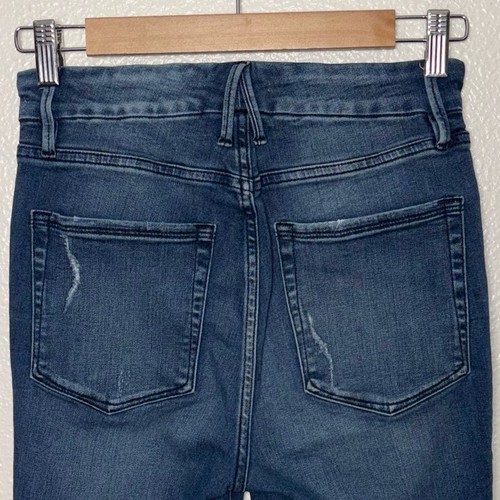 Good American Good Waist High Rise Skinny Jeans Women's Size 4/27 mid wash blue - Picture 10 of 16