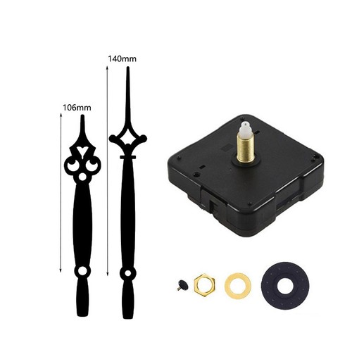 Reloj de pared de cuarzo mecanismo de movimiento manual de metal kit hágalo usted mismo reemplazo pieza de reparación herramienta - Imagen 6 de 12