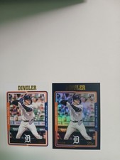 2025 Topps Achives Black Foil Parallel & Base Dillon Dingler RC Detroit Tigers 