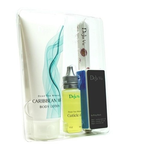 Deja Vu Dead Sea Minerals Nail Spa Care Kit Caribbean Mist