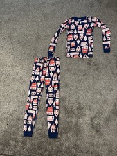 Hanna Andersson GingerBread Houses Pajamas Size 10