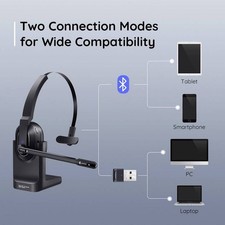 EKSA On Ear Headset Bluetooth Schwarz Noise Cancelling Mikrofon - Wie Neu – Bild 7