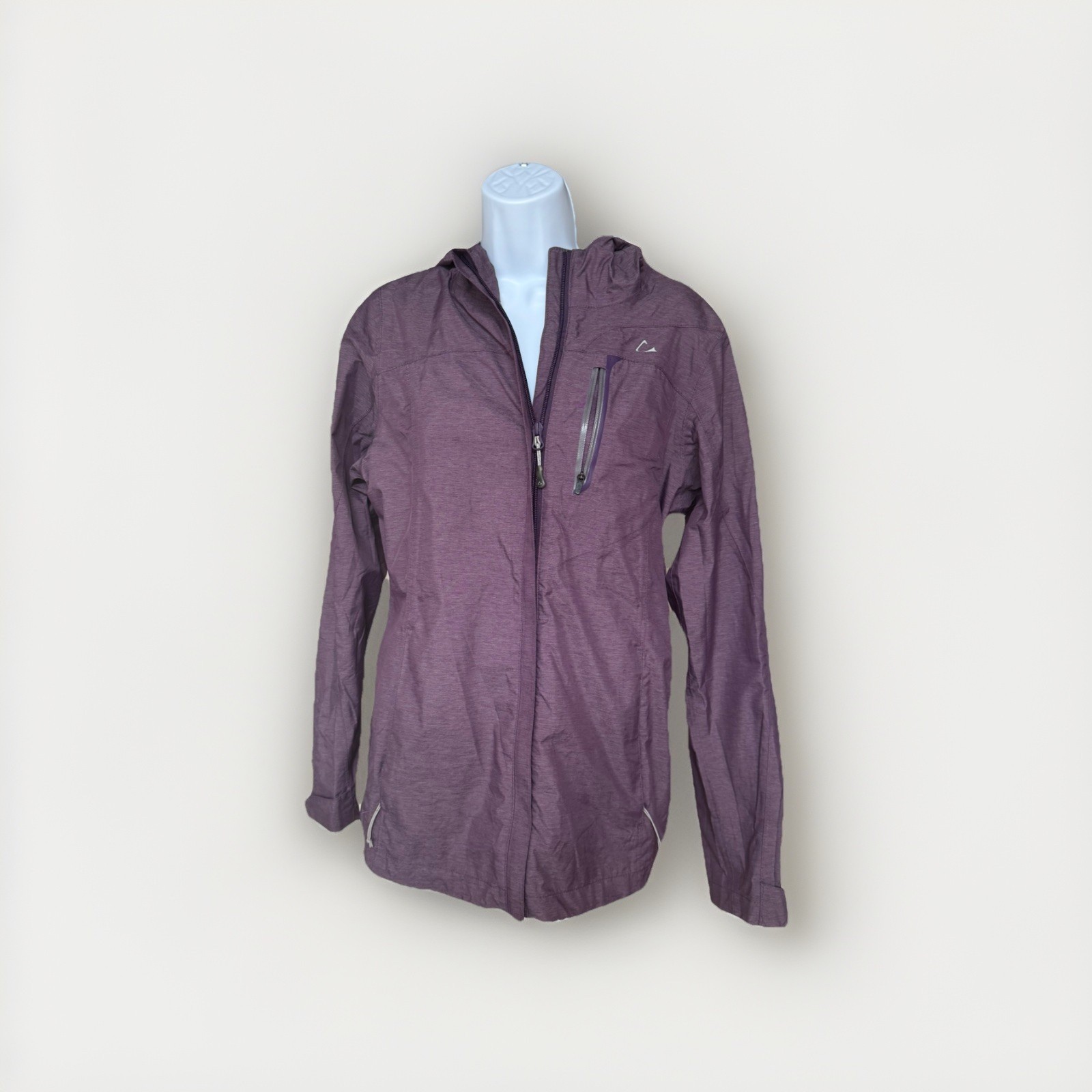 Paradox Rain Jacket Women Small Purple Lightweight Hooded Jacket Size S