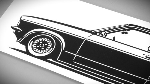 Opel Kadett C Coupe Aufkleber Silhouette Set L+R EXIP 220x66mm Schwarz Glanz neu - Bild 4 von 21