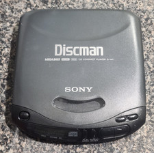 Sony Discman CD Compact Player D-141 Vintage Digital MegaBass Tested Working