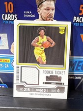 2023-24 Contenders Basketball Taylor Hendricks ROOKIE TICKET PATCH RC RTS-TAY
