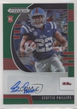 2020 Panini Prizm Draft Picks Rookies Green Scottie Phillips #200 Auto 0g4