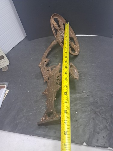 💯 Antike Gusseisen Öl oder Petroleum Lampe Wandhalter Klapphänger - Bild 14 von 19