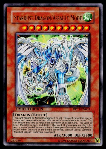 Stardust Dragon/Assault Mode DPCT-EN003 YuGiOh Duelist Pack Collection Tin card