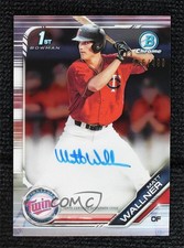 2019 Bowman Draft Chrome Pick Refractor 356/499 Matt Wallner #CDA-MW Auto 00l8