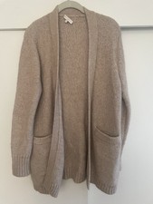 Ann Mashburn Open Front Knit Cardigan Beige Alpaca/camel/merino Size M Luxury