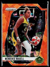 2024 Panini Prizm WNBA #109 Mercedes Russell Seattle Storm Ice Orange Prizms