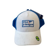 New PGA Jr League Golf Hat Cap Blue White Adjustable Youth Adult Unisex
