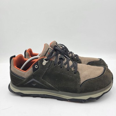 B35 Altra Lone Peak Alpine  Mens Sz 12 - Forest Suede Trail Running Hiking Shoes