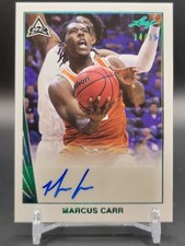 2021-22 Leaf Memories - 1990 Base Autographs Platinum #BA-MC1 Marcus Carr