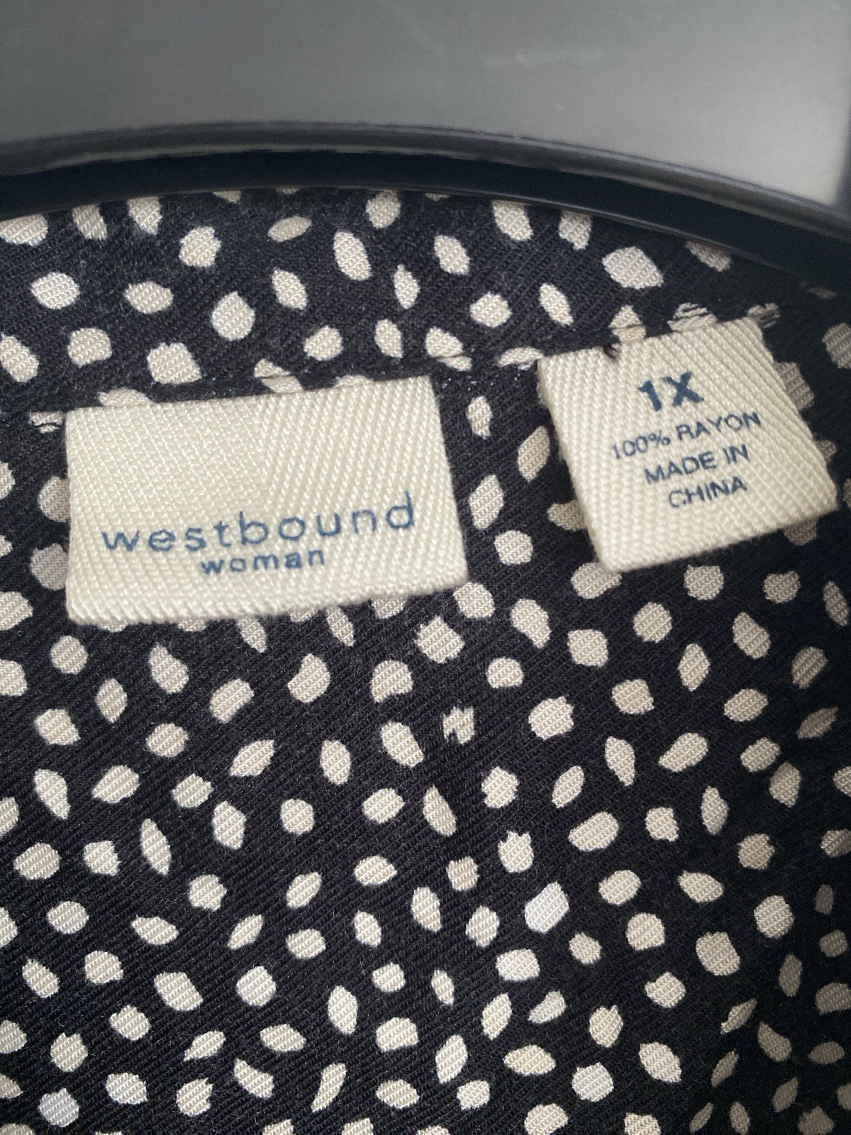 Westbound Gray Asymmetrical Button Down Shirt Sz1X - image 5