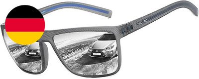ZENOTTIC Sonnenbrille Herren Polarisiert Leichte TR90 Rahmen UV400 Schutz Quadra