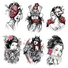 6 Sheets Arm Fake Waterproof Body Art Temporary Tattoos Stickers TBS-05