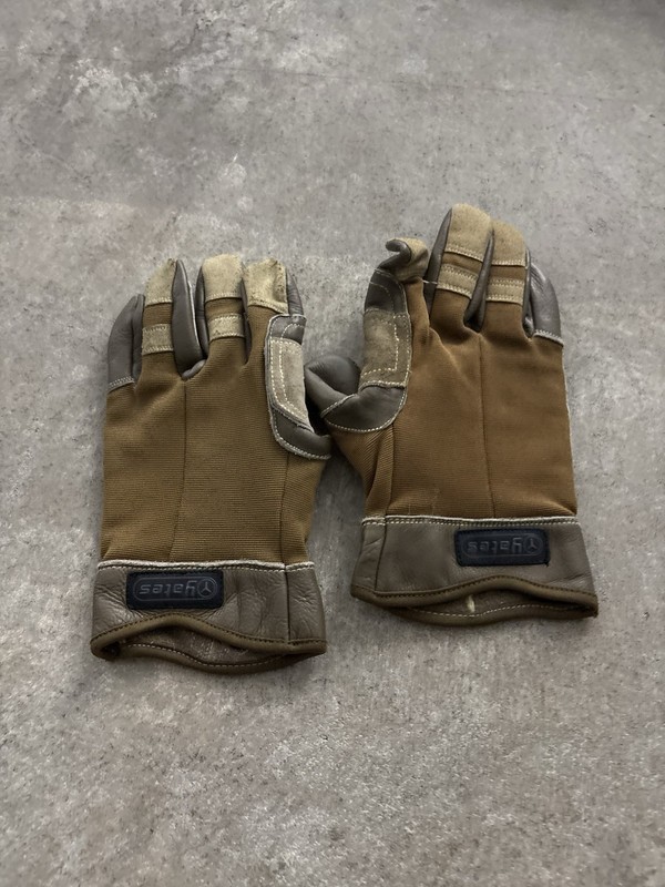 Yates Tactical Rappel/FAST Rope Gloves Coyote Brown Leather Palm