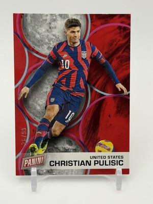 2022 PANINI FATHER'S DAY CHRISTIAN PULISIC RED LOW  /99 USA WORLD CUP SOCCER