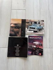 Vintage Car Brochures GMC Chevy Cadillac 1988–1992 Lot of 4