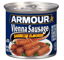 Armour Star Vienna Sausage, BBQ Flavored 4.6 oz. Bulk Pack of 24